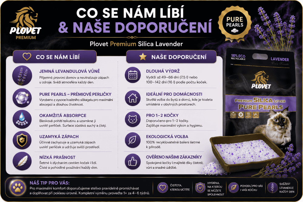 Přehled prémiového steliva Plovet Premium Lavender
